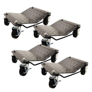 Wózki manewrowe do pojazdów 4x 680kg czarne