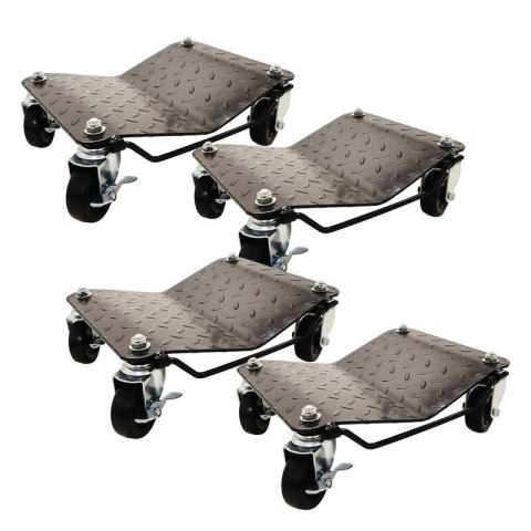 Wózki manewrowe do pojazdów 4x 680kg czarne