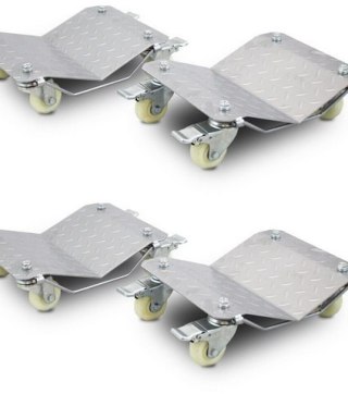 Wózki manewrowe do pojazdów 4x 680kg czarne