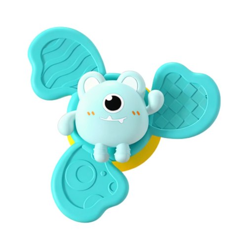 Zestaw Fidget Spinnery Grzechotki Wirujące Przyssawki Kolorowe 3 szt.