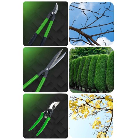 Zestaw Sekatorów Ogrodowych Do Gałęzi Żywopłotu Etui 3szt.