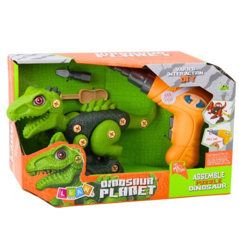 Dinozaur Do Rozkręcania Skręcania Zielony Wiertarka DIY