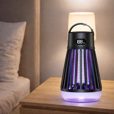 Elektryczna Lampka Owadobójcza Na Komary Światło UV Czarna