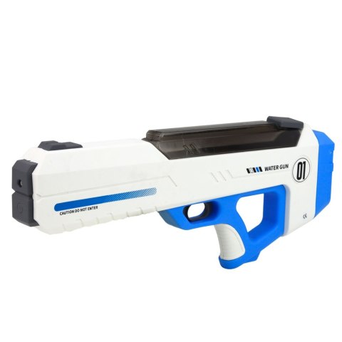 Elektryczny Pistolet Karabin Na Wodę Biało-Niebieski Zasięg 10 m 320 ml