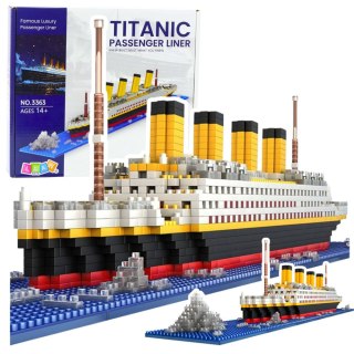 Klocki Konstrukcyjne Statek Titanic Model Statku 3D 1878 el.