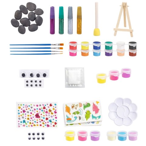 Zestaw Kreatywny DIY Malowanie Kamieni Świecących Dla Dzieci
