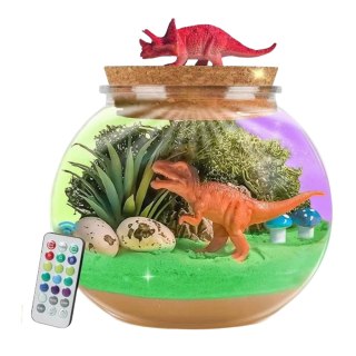Zestaw Kreatywny Terrarium Dla Dinozaurów DIY Lampka LED Pilot