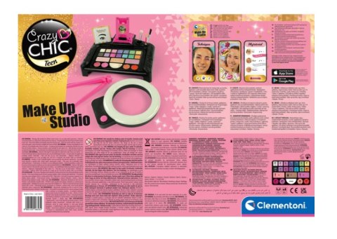 Crazy Chic Zestaw do Makijażu Studio Make Up Uchwyt na Telefon Clementoni 16653