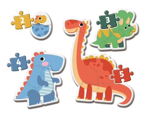 Moje Pierwsze Puzzle 2-3-4-5 DINOZAURY Clementoni 20834