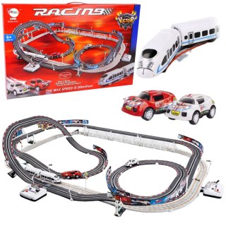 Ogromny Tor Wyścigowy Kolejka Elektryczna 2w1 Wyścigi 20 km/h