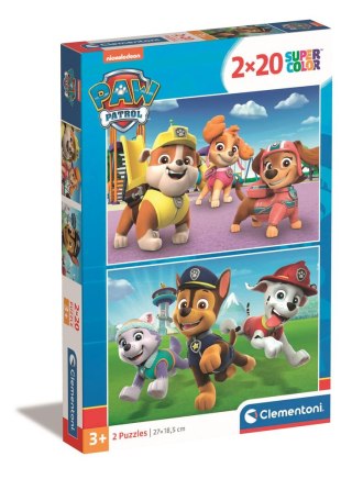 Puzzle 2x20 Super Color PSI PATROL Clementoni 24800