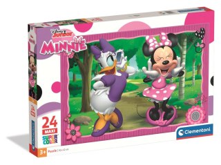 Puzzle 24 Maxi Super Color DISNEY JUNIOR MYSZKA MINNIE Clementoni 24091