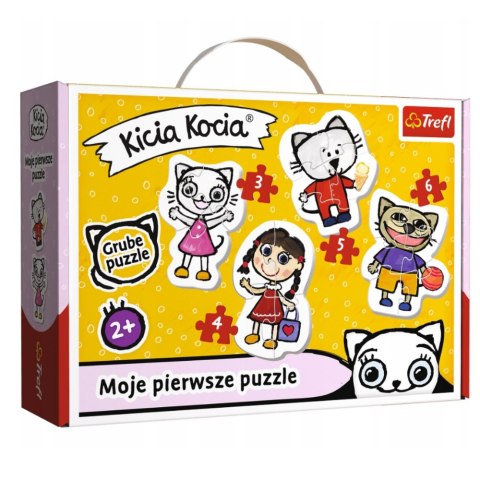 Puzzle - Baby Classic - Wesoła Kicia Kocia - Trefl 36088