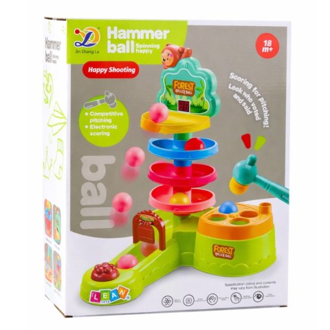 Tor Dla Kulek Interaktywna Zjeżdżalnia Sensoryczna Katapulta Młotek