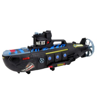 Wojskowa Łódź Podwodna Czarna Światła Dźwięki