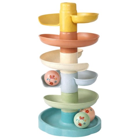 Zjeżdżalnia Tor Dla Kulek Edukacyjna Kulki z Grzechotkami 7 Poziomów