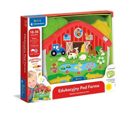Edukacyjny Pad Farma Wesoły Interaktywny Pad Język Polski Clementoni 50386