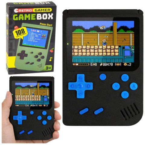 Gra Elektroniczna Konsola Retro 108w1 Ekran LCD Czarna
