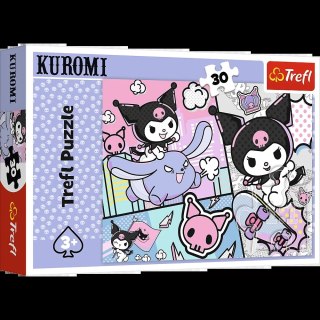 Puzzle - 30 - Zabawy z Kuromi - Hello Kitty - Trefl 18325