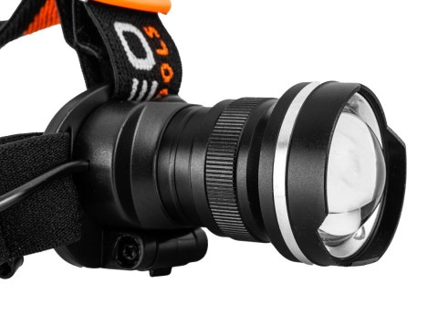 Latarka czołowa bateryjna 400 lm, zoom, CREE R5, 3xAAA