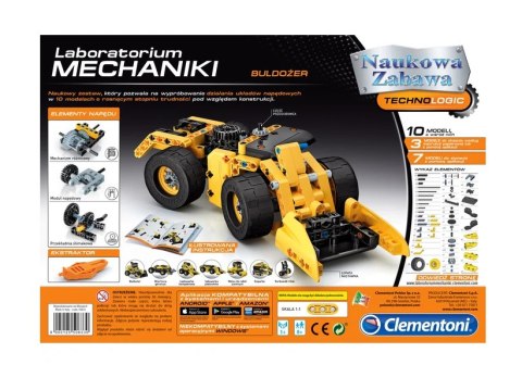 Naukowa Zabawa Laboratorium Mechaniki Buldożer Język Polski Clementoni 50633