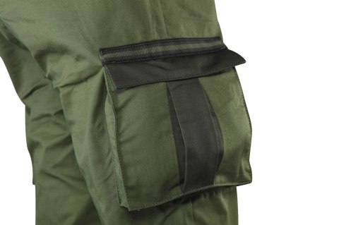Ogrodniczki robocze CAMO olive, rozmiar L