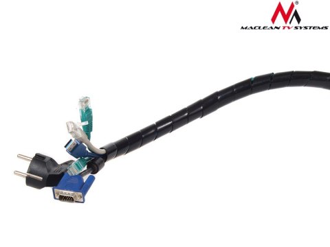 MCTV-686 B 43134 Osłona maskująca na kable (14.6*16mm) 3m czarna spirala