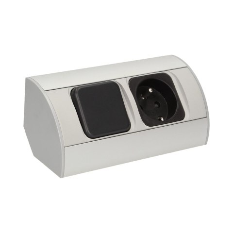 Zestaw opraw meblowych LED z wyłącznikiem i gniazdem 1x2P+Z