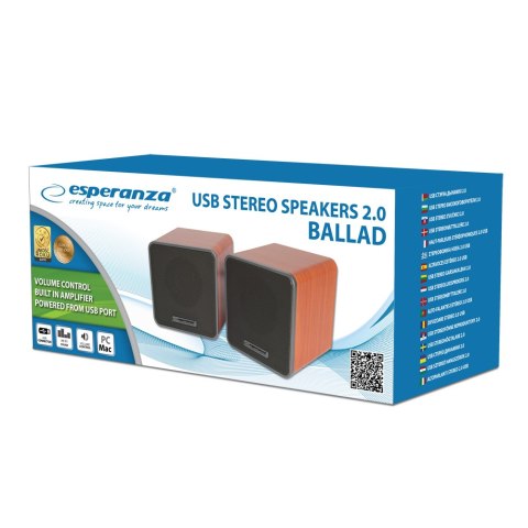 EP152 Esperanza głośniki 2.0 usb ballad