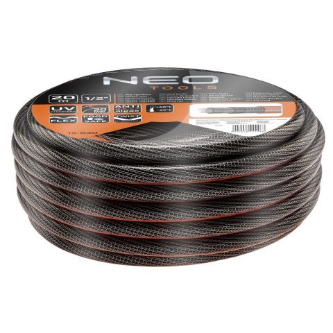 Wąż ogrodowy 1/2"x20m, 6-warstwowy NEO PROFESSIONAL