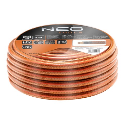 Wąż ogrodowy 3/4"x20m, 4-warstwowy NEO ECONOMIC