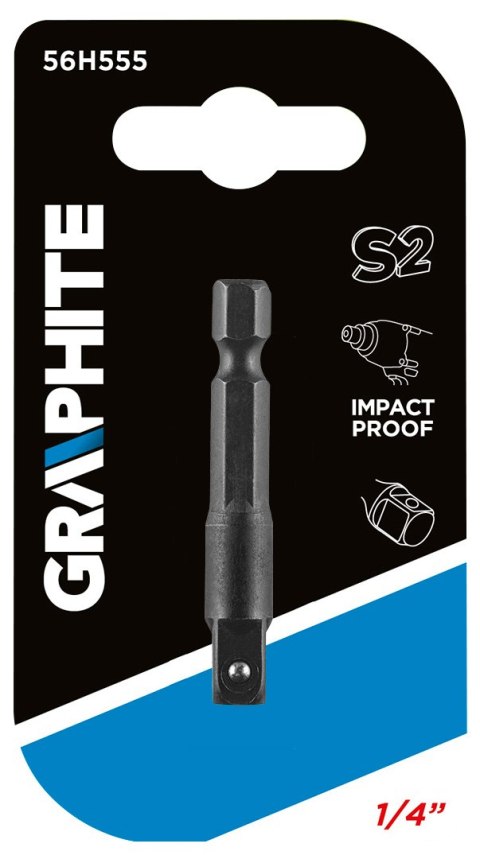 Adapter z 1/4" HEX na 1/4" KWADRAT