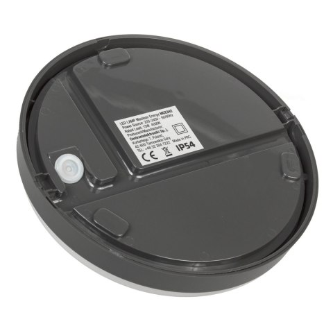 Lampa LED Maclean, Ścienno sufitowa, Kolor szary, GR 1100lm, 15W, IP54, Kolor światła naturalny biały (4000K), MCE342