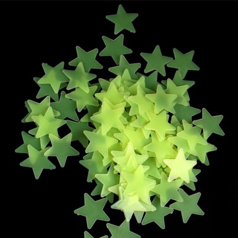 AG683 Gwiazdki fluorescencyjne 100 szt