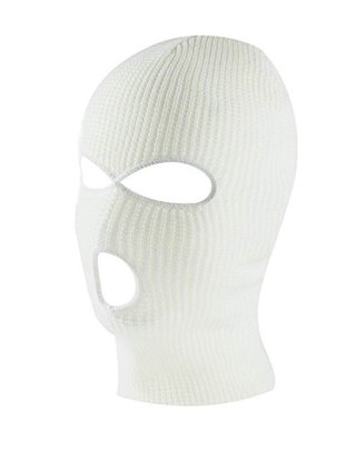 BQ42C Kominiarka balaclava 3 otwory whit
