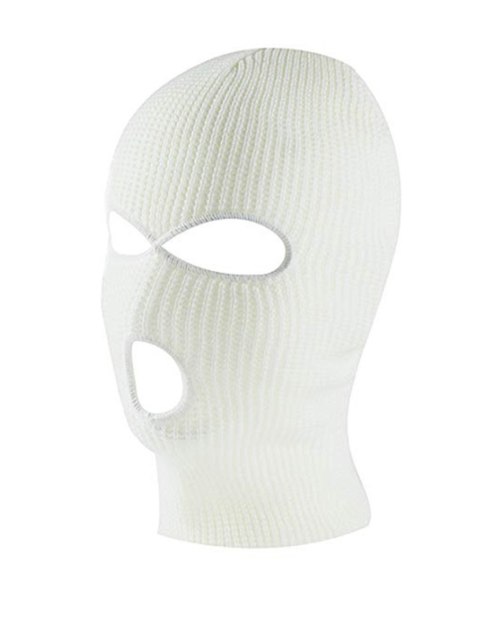 BQ42C Kominiarka balaclava 3 otwory whit