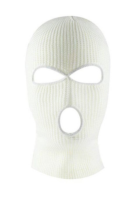BQ42C Kominiarka balaclava 3 otwory whit