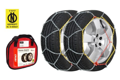 Łańcuchy śniegowe ö-norm 9mm + bag kns-110 amio-02320