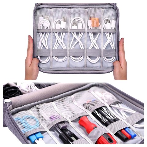 TR12A Torba pokrowiec na kable grey