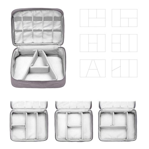 TR12A Torba pokrowiec na kable grey
