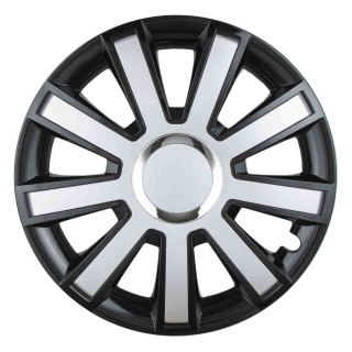 Kołpak samochodowy czarny srebrny flash 16" cali