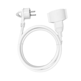 Przedłużacz domowy jednogniazdowy, 1x2P+Z (schuko) 3m,kabel PVC H05VV-F 3x1,5mm?, 230VAC/16A