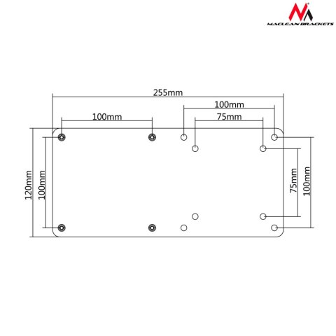 MC-721 45387 Adapter Vesa do mini komputerów czarny NUC MAC mini CPU
