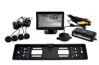 Zestaw czujników tft01 4,3" z kamerą cam-402 led 4 sensory czarne