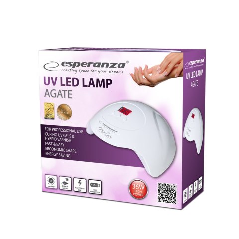 EBN010 Esperanza lampa uv led do lakieru hybrydowego agate 36w