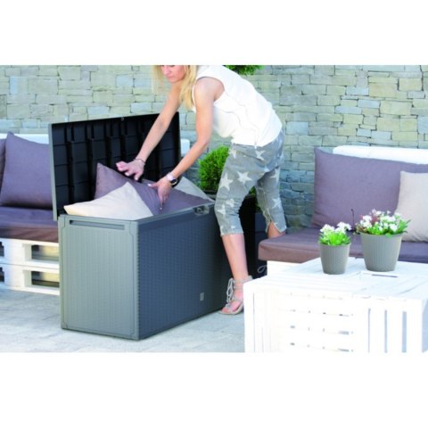 Skrzynia ogrodowa Boxe Rato Plus 290L antracyt MBRP290-S433