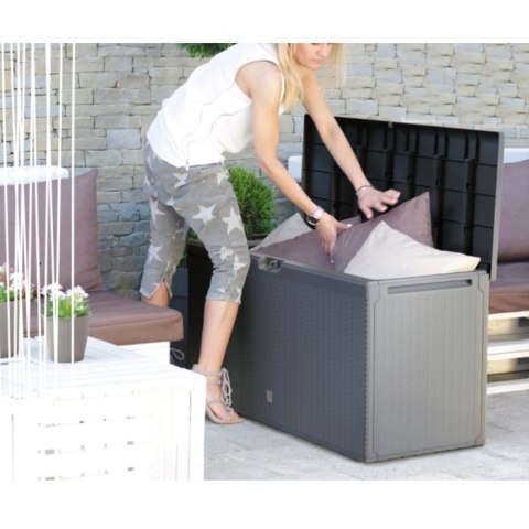 Skrzynia ogrodowa Boxe Rato Plus 290L antracyt MBRP290-S433