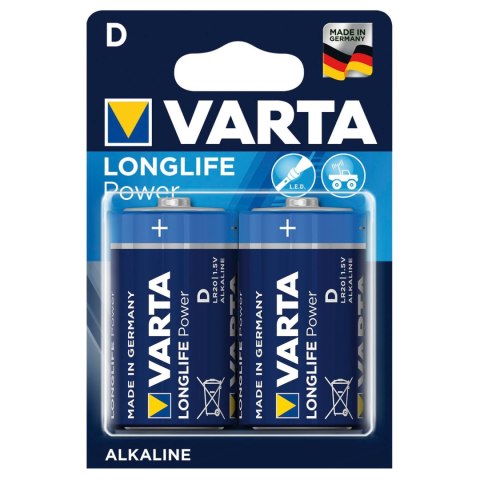 2x bateria R-20 R20 1,5V alkaliczna Varta Longlife Power