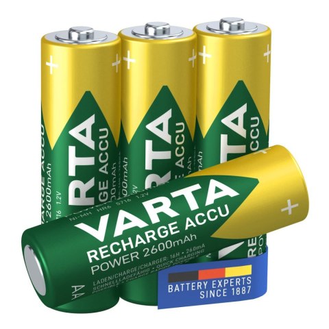 4x Akumulator R-06 R06 AA 2600mAh Ready2use Varta