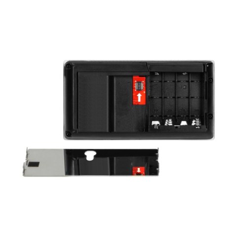 Elektroniczny wizjer do drzwi LCD 3,5", szerokokątny obiektyw, bateryjny, srebrny